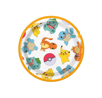 Pokemon Plates 7” 8ct