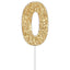 Cake Toppers Números Dorados 6ct