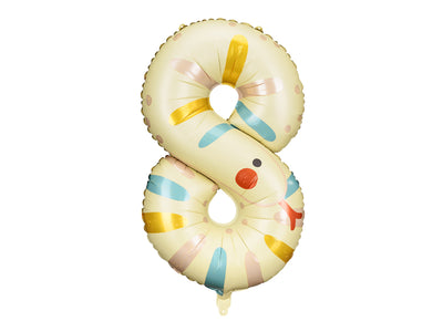 FOIL BALLOON NUMBER "8" SNAKE (55X88CM)