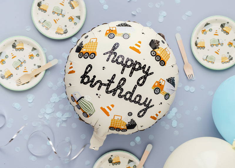 Foil Balloon Construction Vehicles (45cm)