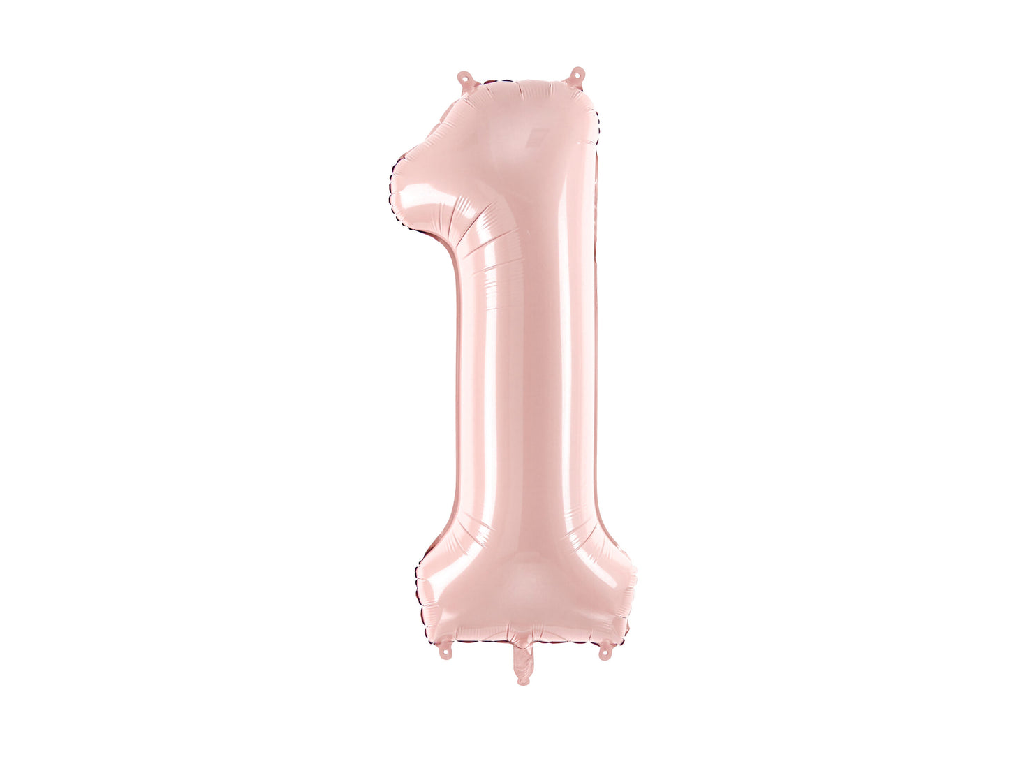 FOIL BALLOON NUMBER "1" LIGHT PINK (72CM)