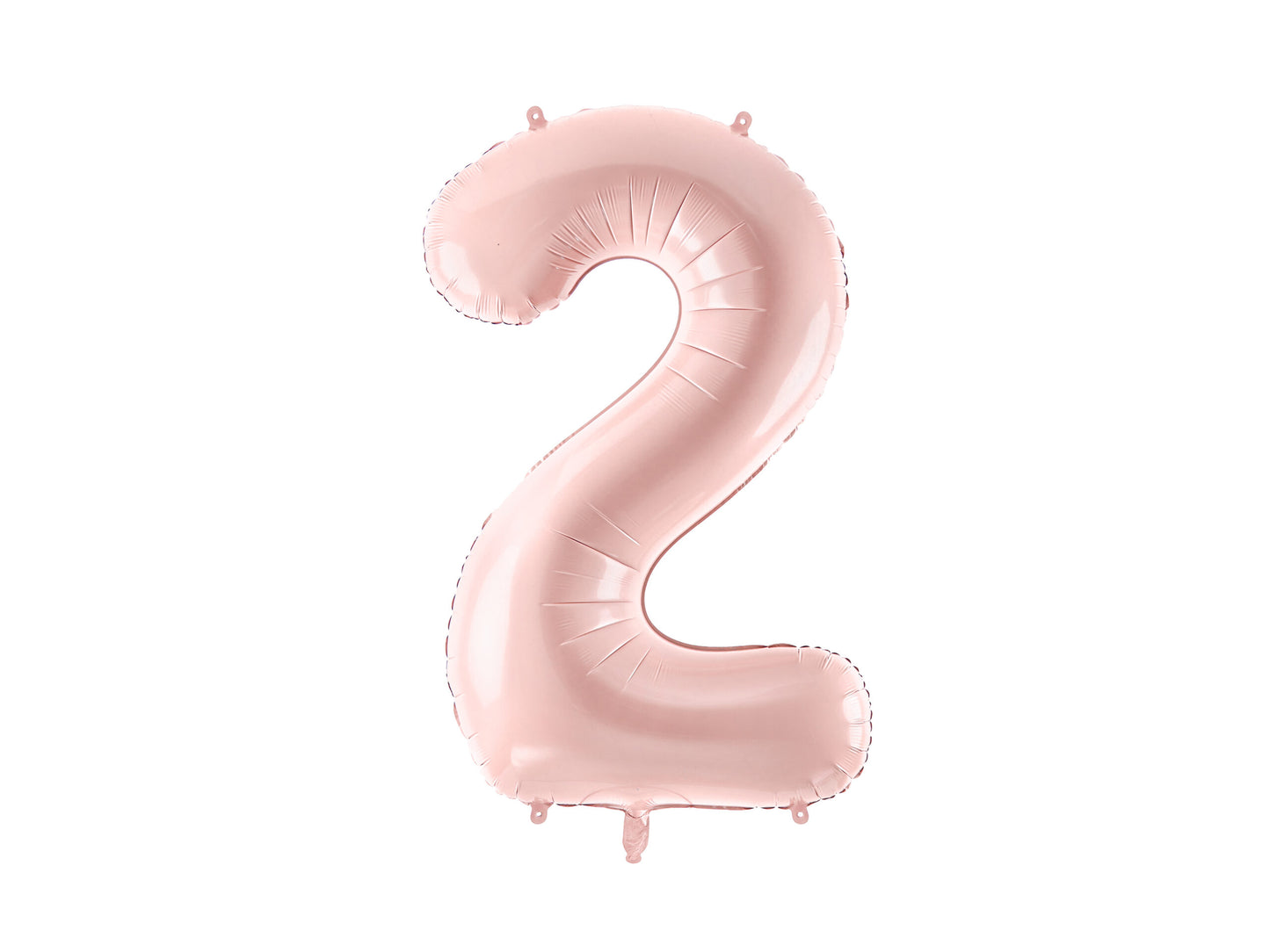 FOIL BALLOON NUMBER "2" LIGHT PINK (72CM)