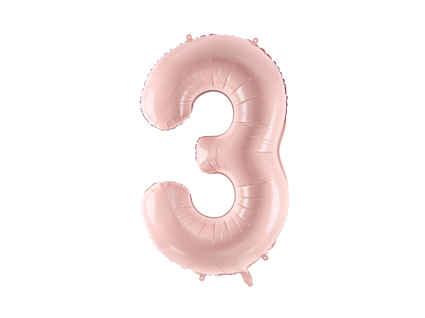 Foil Balloon Number "3" Transparent 230 Gemar