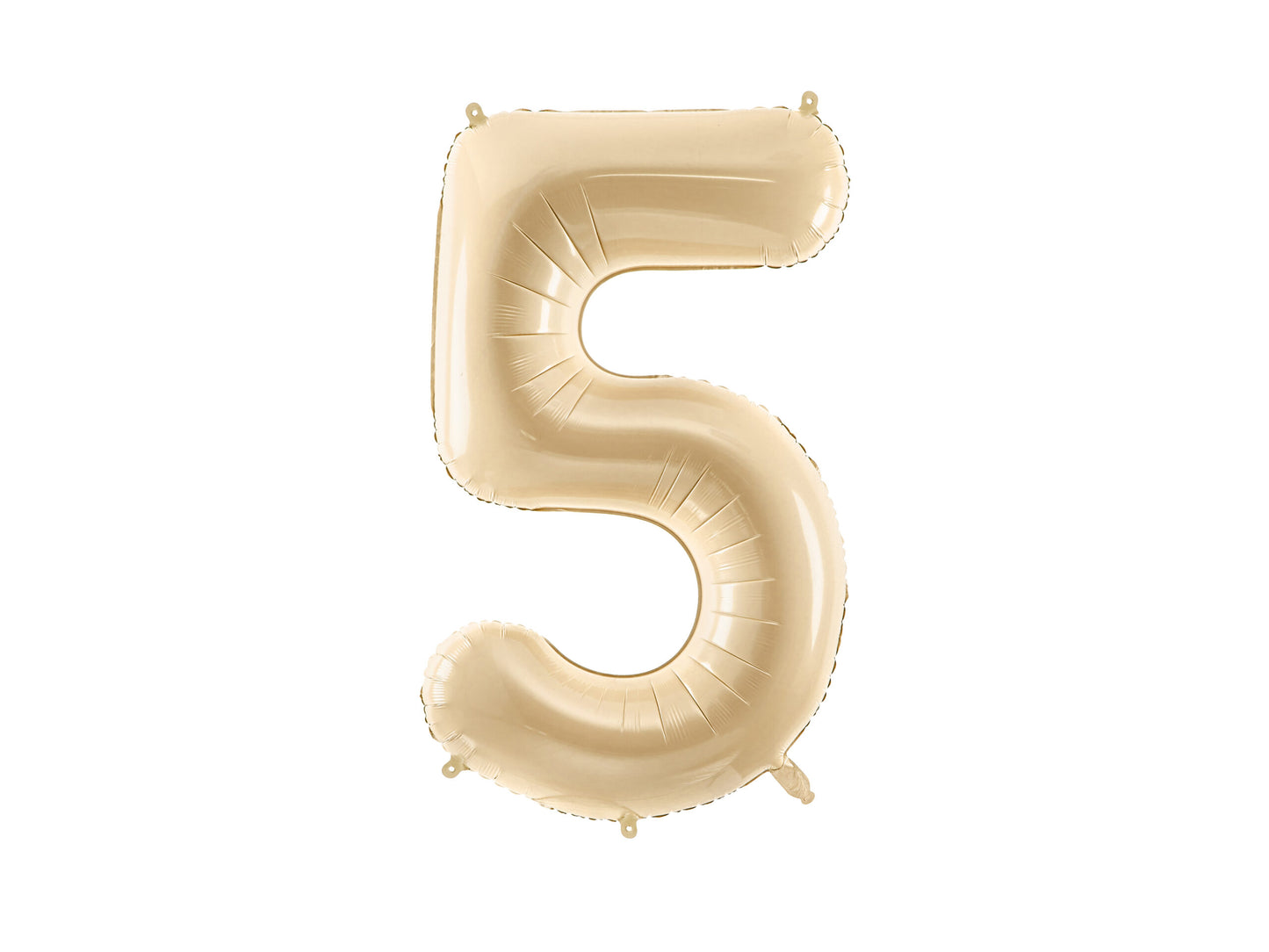 Foil Balloon Number 5 Beige (72cm)