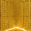 RECTANGULAR FOIL BALLOON BACKDROP GOLD (72x143CM)