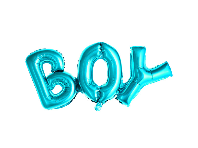 Foil Balloon Boy Banner Blue (67x29cm)