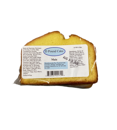 D’ Pound Cake Maíz 4.5oz
