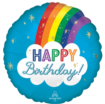 18” Foil Happy Birthday Rainbow
