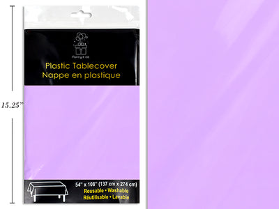 Purple Plastic Rectangular Tablecover 54x108" Heavy Duty ( 40.5 sq ft )