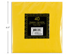 Yellow Napkins 2 Ply 6.45X6.5" 40/pk 33x33cm