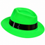 Sombrero Neon Plastico (x1u)