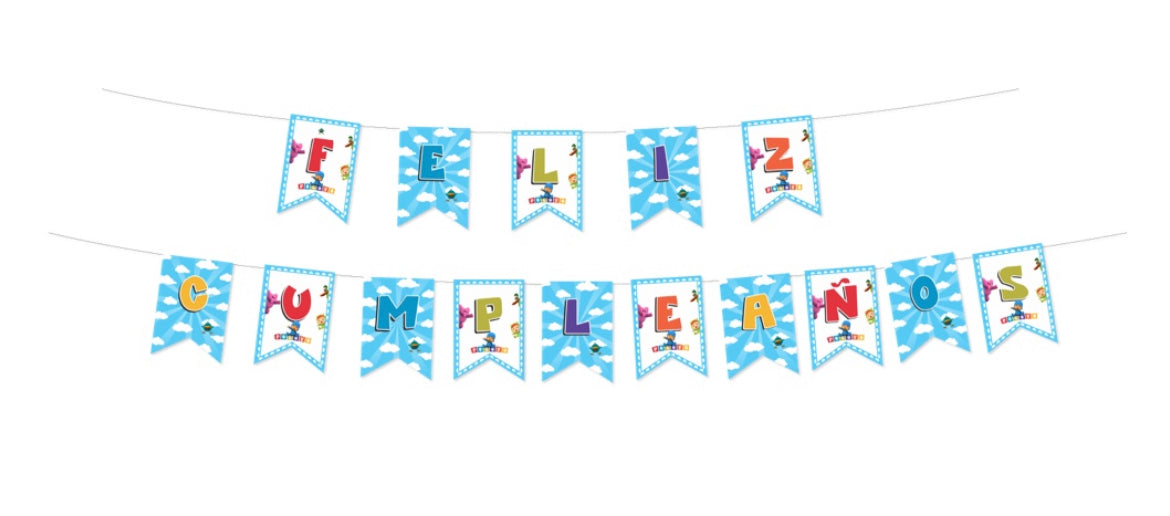 Banderín Feliz Cumpleaños Pocoyo