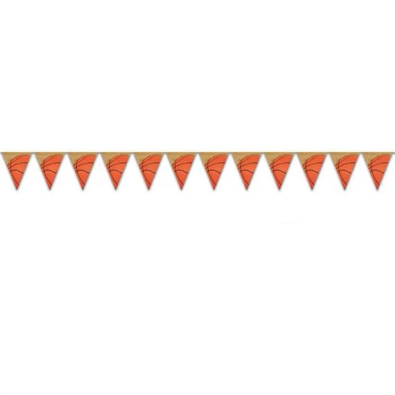 Basketball Pennant Banner 12ft