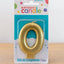 White Gold Birthday Number Candle (Select Number)