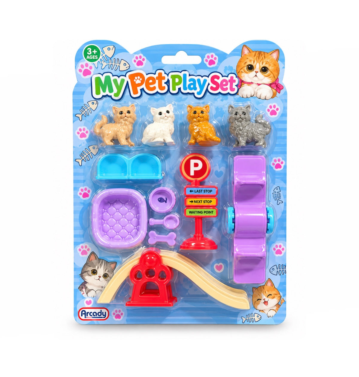 My Pet Play Set Cats Kids Toy Set