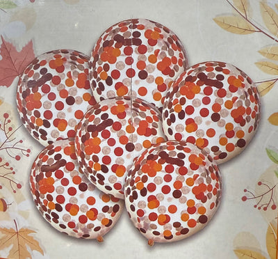 Globos de Confeti Thanksgiving 12” (x6u)