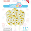 Latex Balloon 12" Clear Confetti Gold (x6u)