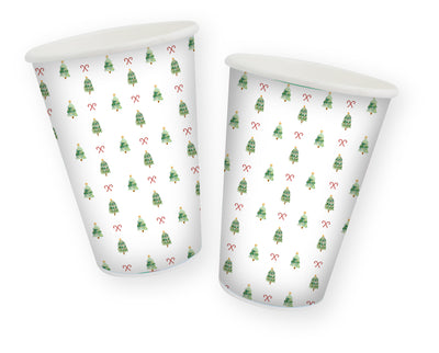 VASO X8 NAVIDAD ARBOLITOS