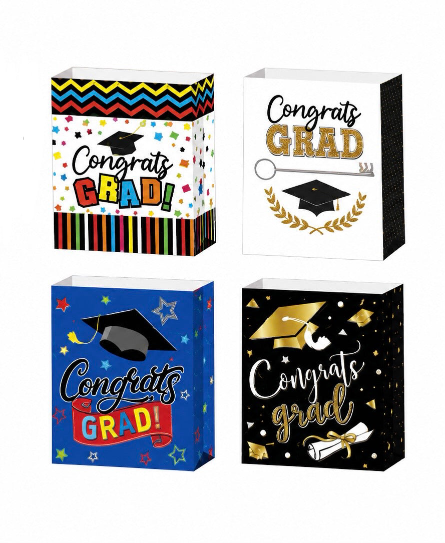 Congrats Grad Large Gift Bags (Varios Diseños)