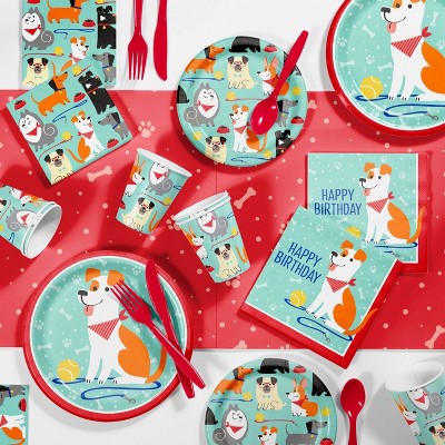 Dog Party Beverage Napkins (x16u)