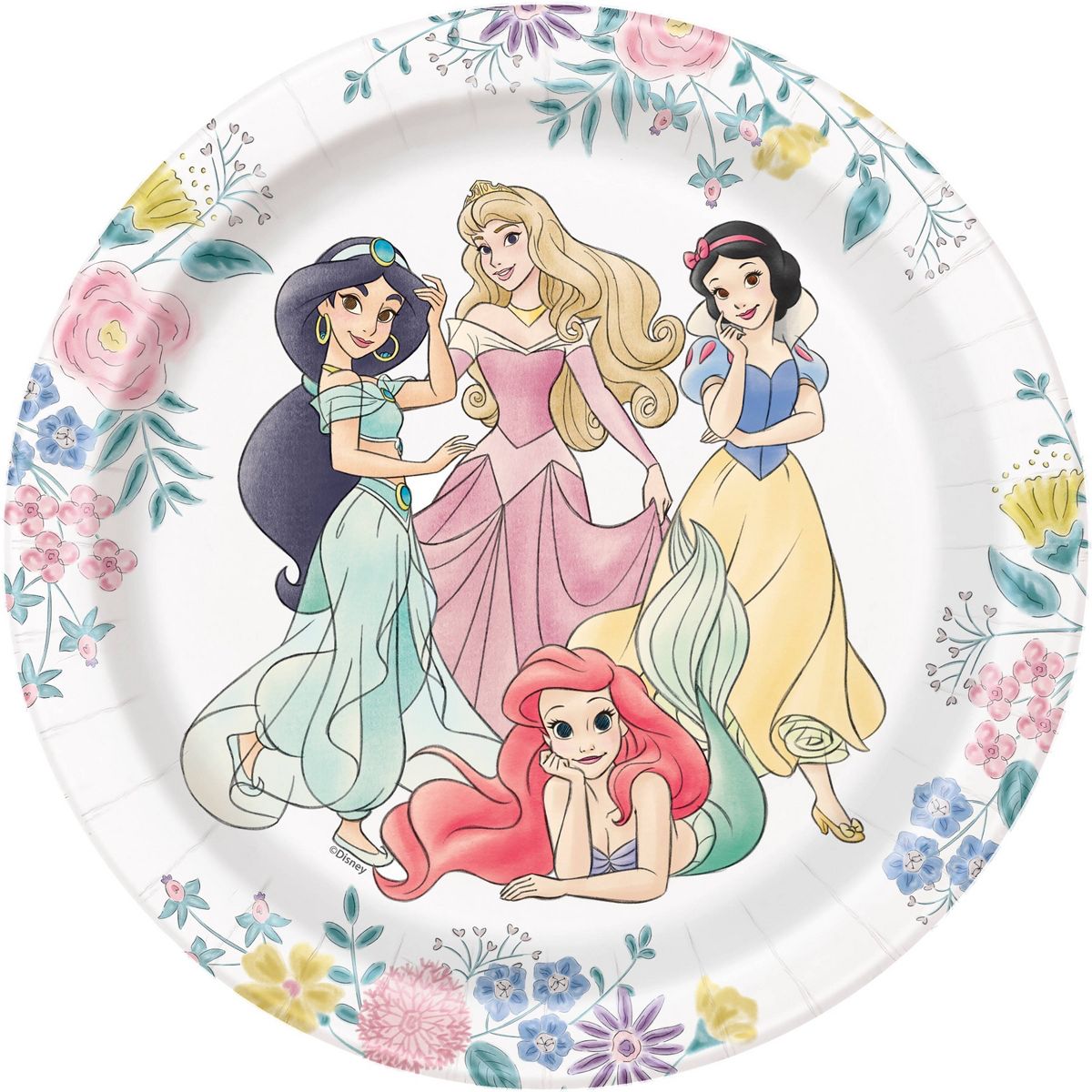 Disney Princess Plates 7" (x8u)