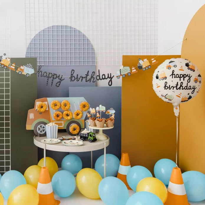 Foil Balloon Construction Vehicles (45cm)