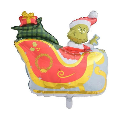 Globo Foil Trineo del Grinch - 64x77cm