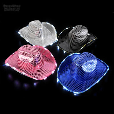 Sombrero de vaquero led (x1u)