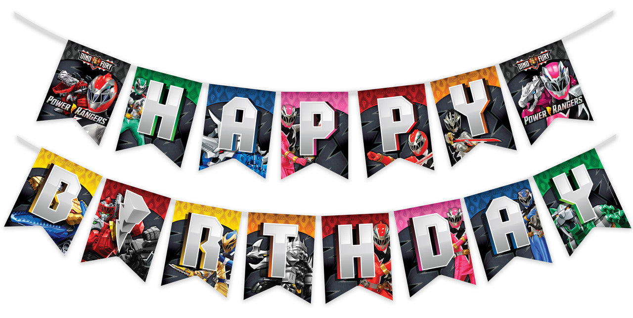 Power Rangers Birthday Party Supplies Banner
