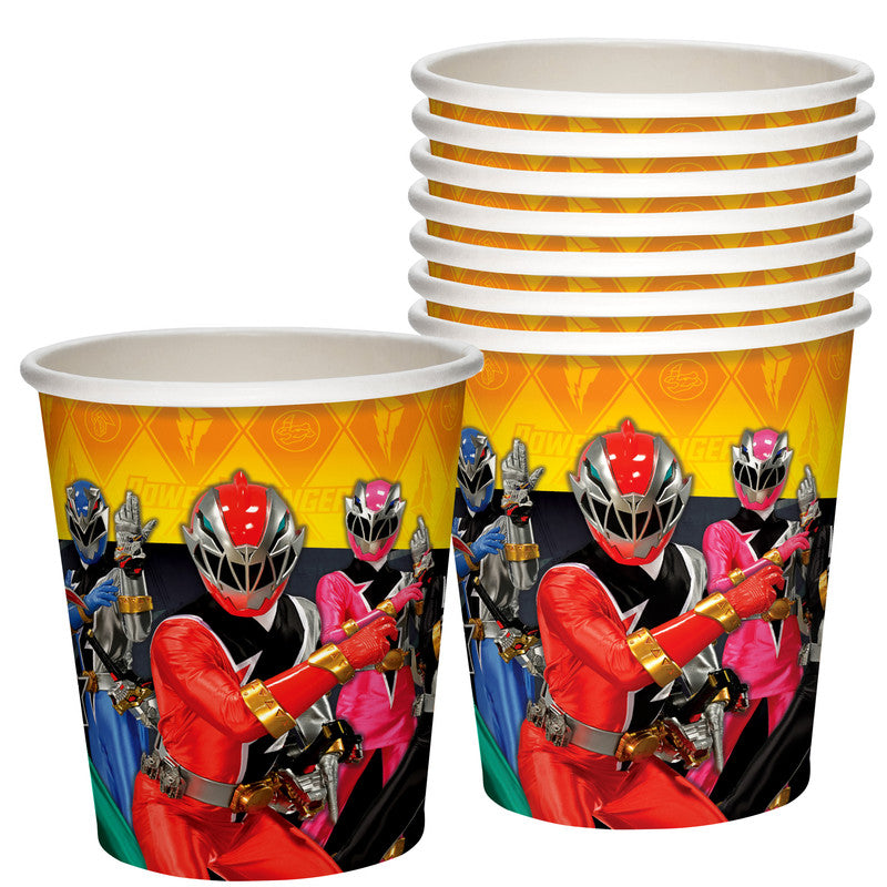 Power Rangers Cups - Power Rangers Party Supplies 8pcs