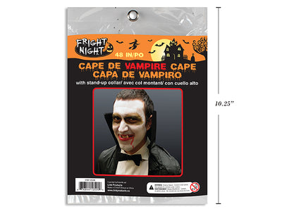 Capa de Vampiro (48”) con Collar Alto