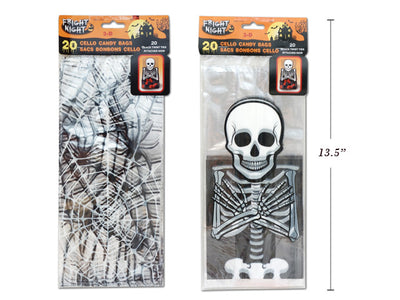 Cello Bags Halloween - 2 Diseños (11" x 5") (x20u)