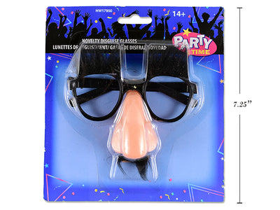 Novelty Disguise Glasses. 3 Asst.Styles. b/c