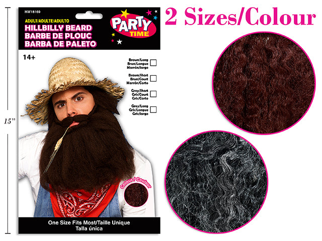 Barba Hillbilly Redneck Surtida Halloween