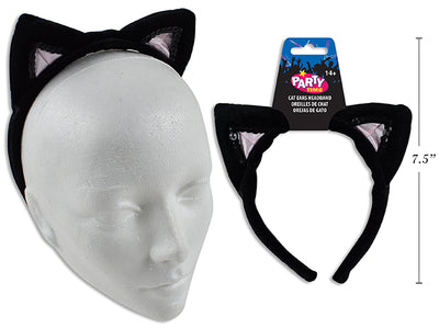 Diadema de Peluche con Orejas de Gato para Adultos