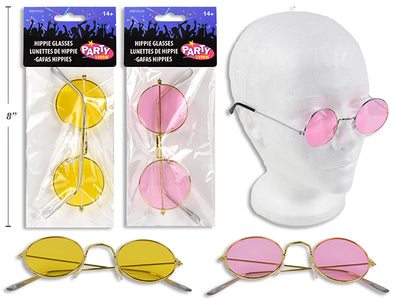 Gafas de Fiesta con Tinte Hippie 60s - 4.75 in