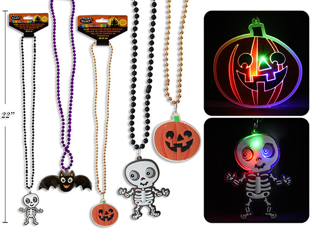Collar de Halloween con Luces y Cambio de Color (20"
