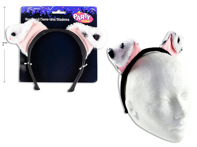 Diadema de Peluche Halloween con Orejas Brillantes – 8.75in x 7.5in