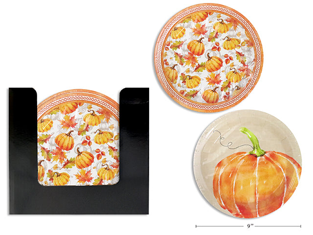 Platos Redondos Cosecha Otoño 8pcs