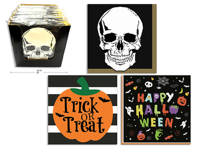 Servilletas Cóctel 5x5" Halloween - 3 Estilos (x20u)