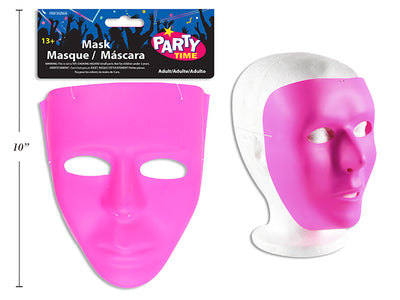 Máscara Facial Rosa Sin Expresión Adulto
