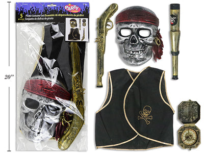 Set Disfraz Pirata 5pcs