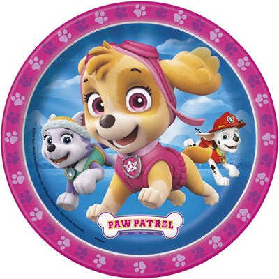 Paw Patrol Girl Platos 7" (x8u)