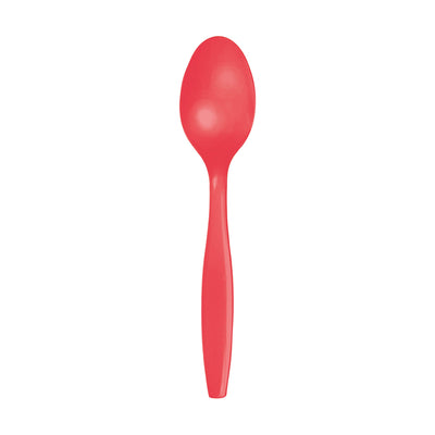 CORAL SPOONS 24CT