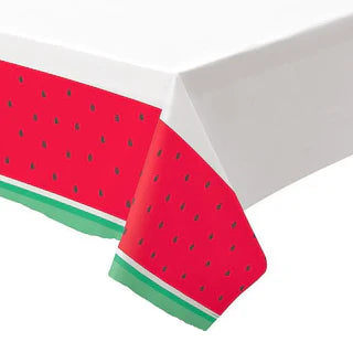 Tutti Frutti Watermelon Plastic Tablecover