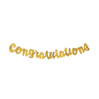 Congratulations Gold Banner 3.5ft