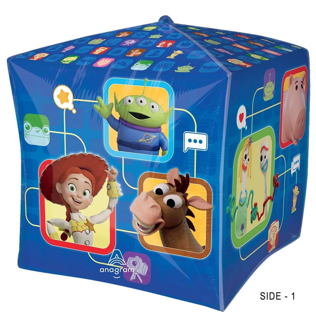 Toy Story Cubez 4 Sided Design Foil Balloon 15”