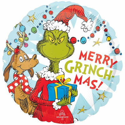 The Grinch Merry Grinchmas! Foil Balloon 18”