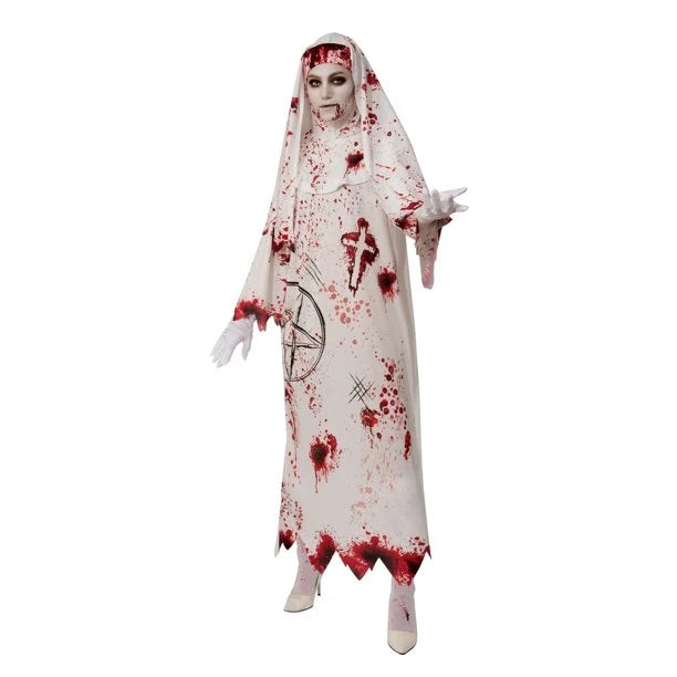 Bloody Nun Adult Woman Costume Standard One Size (8-10)