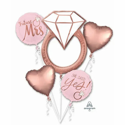 Bouquet Blush Wedding Foil Balloon